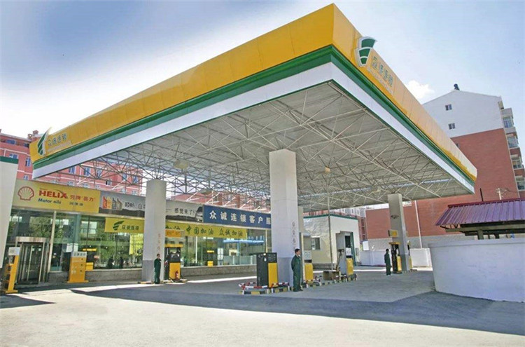 宜城加气站钢结构网架案例7